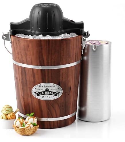 Amazon.com: Elite Gourmet EIM418 4Qt Old Fashioned Walnut Wood